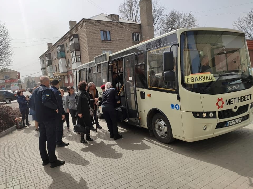 Евакуація жителів Донеччини.