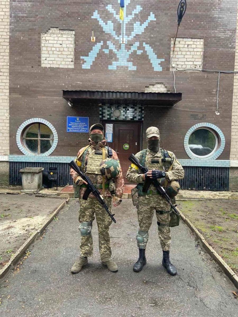 Добровольці Торецької громади на службі