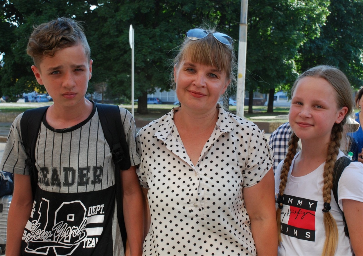 Ірина з дітьми