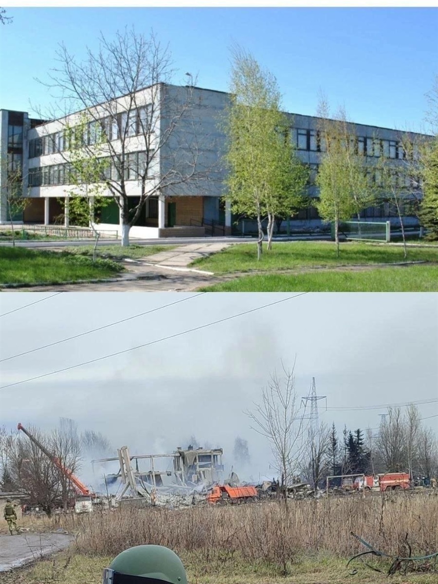ПТУ-19 в Макіївці. До та після вибуху