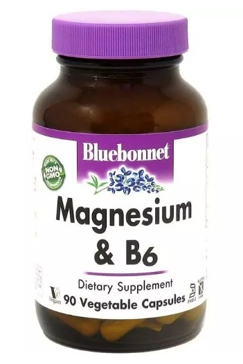 магній + вітамін В6 від Bluebonnet Nutrition