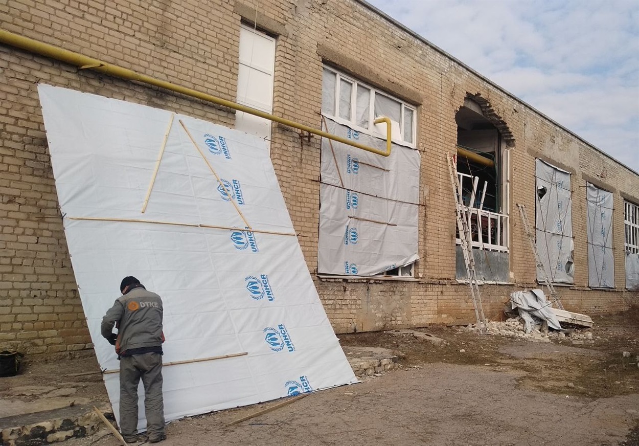 Ліквідація наслідків ворожих обстрілів в Торецьку