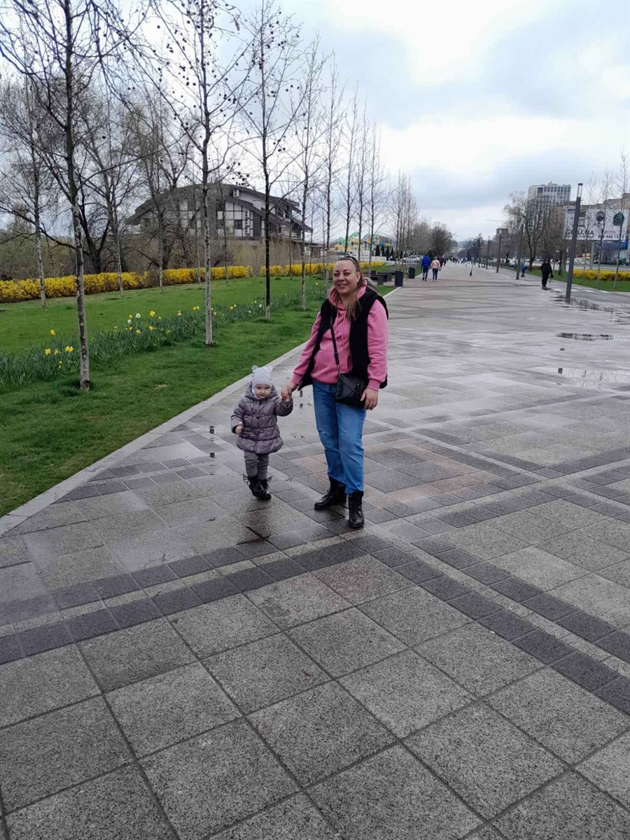 Марина з донькою у Дніпрі