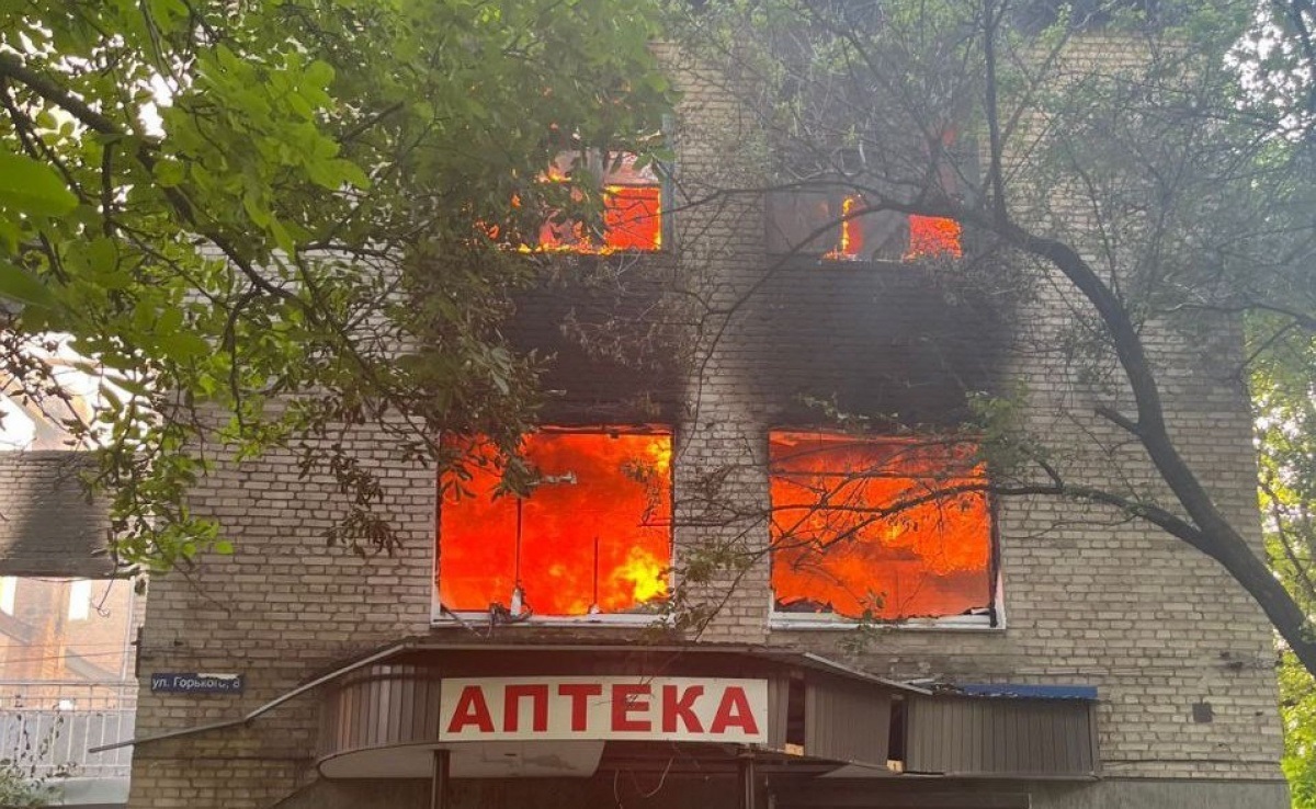 Пожежа в одній з аптек на Донеччині