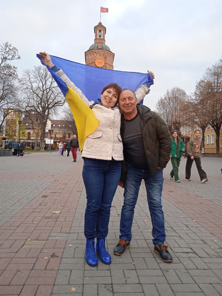 Ліна Філоненко з чоловіком Миколою у Вінниці